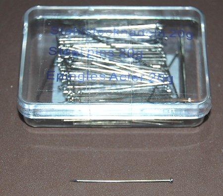 Steel pins 30mm x 0,65mm (20 gram)